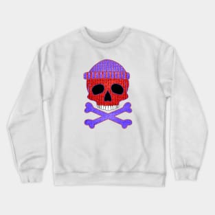 Beanie Skull and Knitted Crossbones Crewneck Sweatshirt